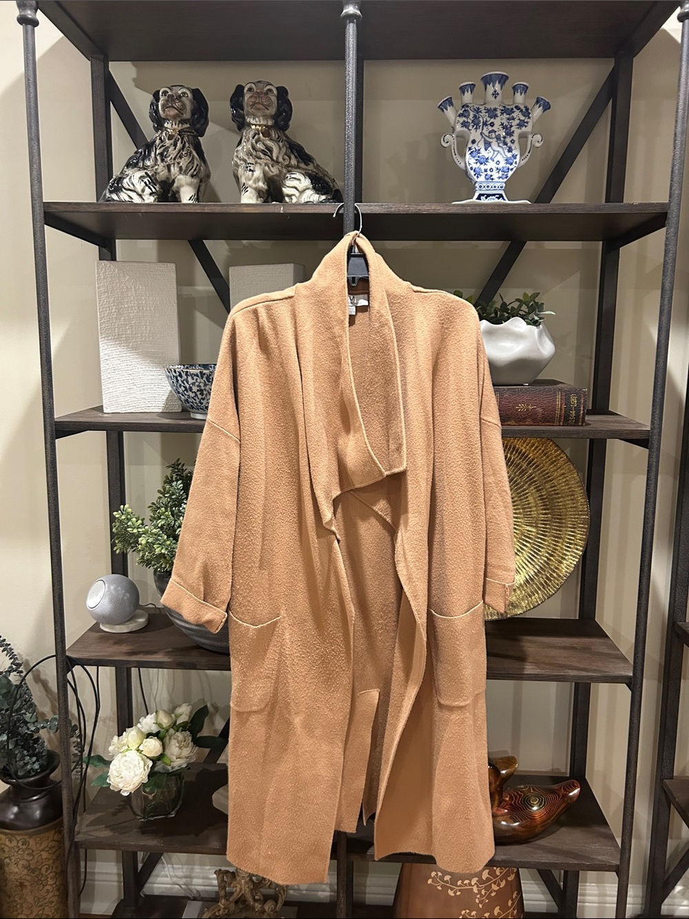 Magasvhoni small
Cozy Shawl Collar Robe Coat in Camel